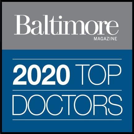 Graphic saying Baltimore Magazine, 2020 Top Doctors