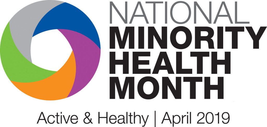national minority health month logo