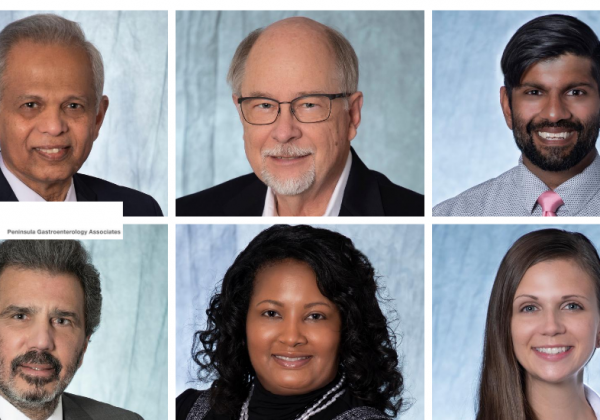 Peninsula Gastroenterology Associates headshots collage