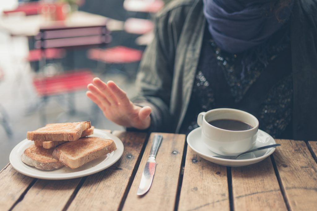 Woman on gluten-free diet