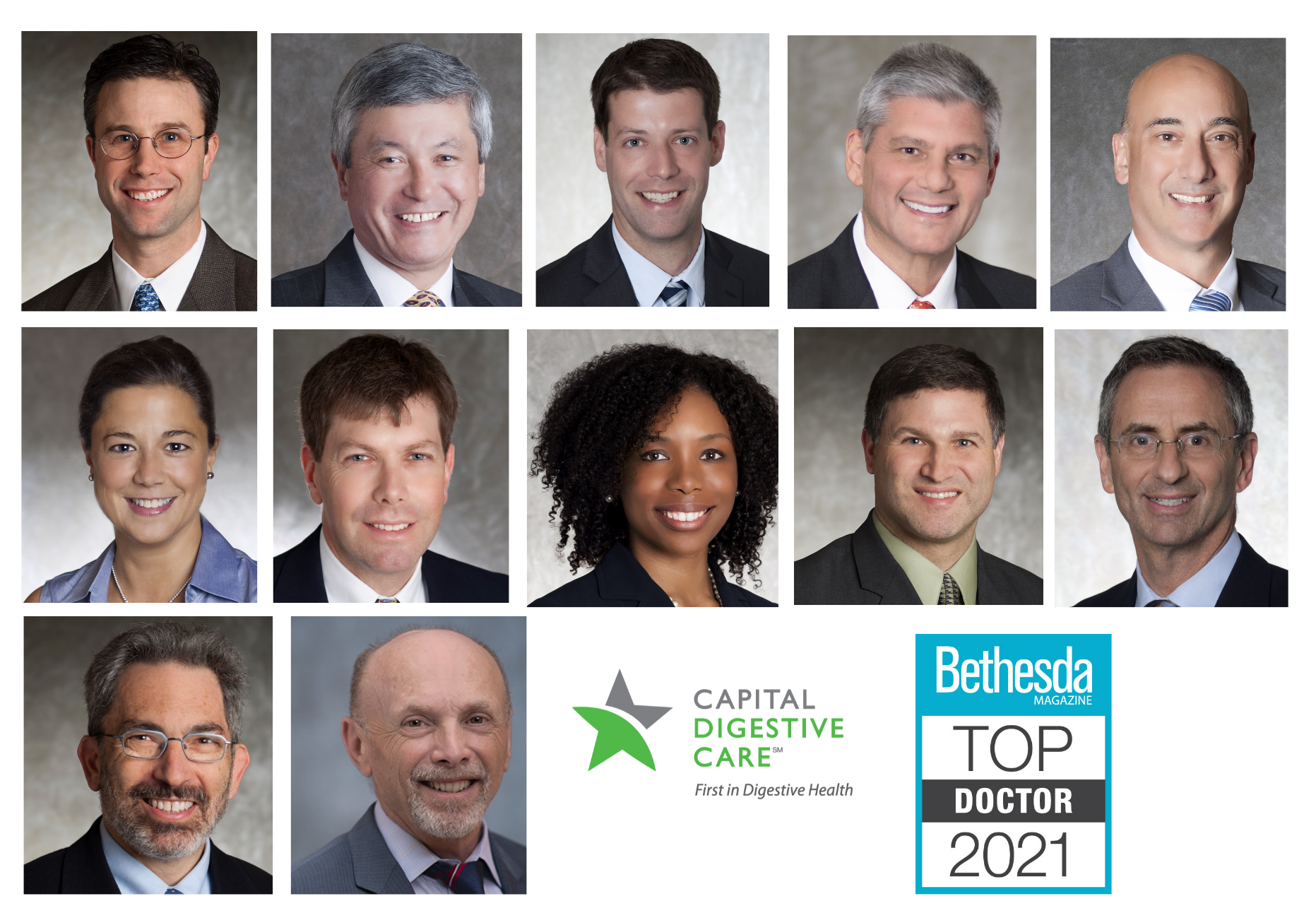 Twelve Capital Digestive Care Physicians Named “Top Doctors” by Bethesda Magazine