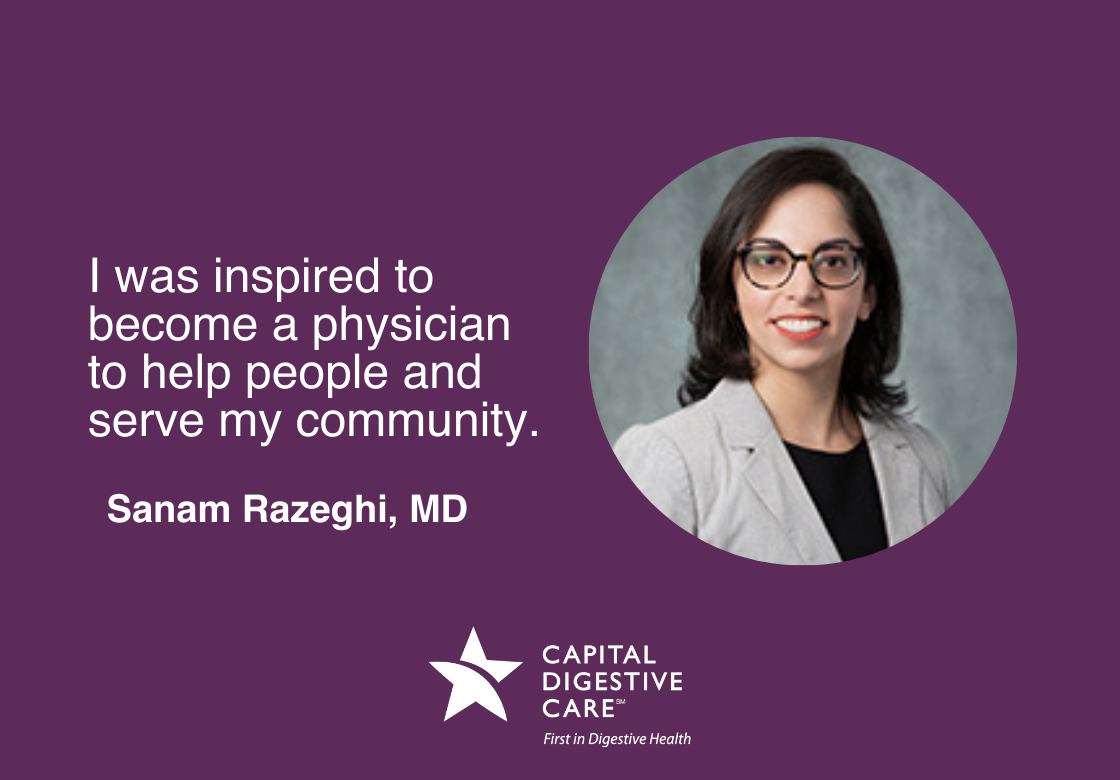 Capital Digestive Care Welcomes Dr. Sanam Razeghi