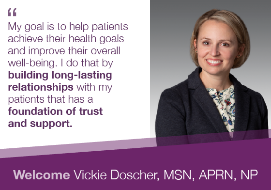 Vickie Doscher is a nurse practitioner who treats all GI conditions in Chesapeake, VA.